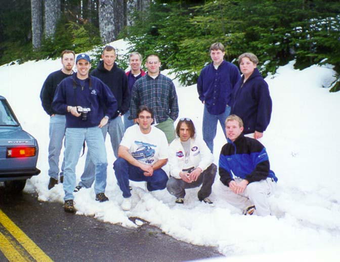 The Gang, from left, Aaron One, Michael, Sean, Terry, Kelvin, Aaron II, Steve, Neil, Greg, Andy